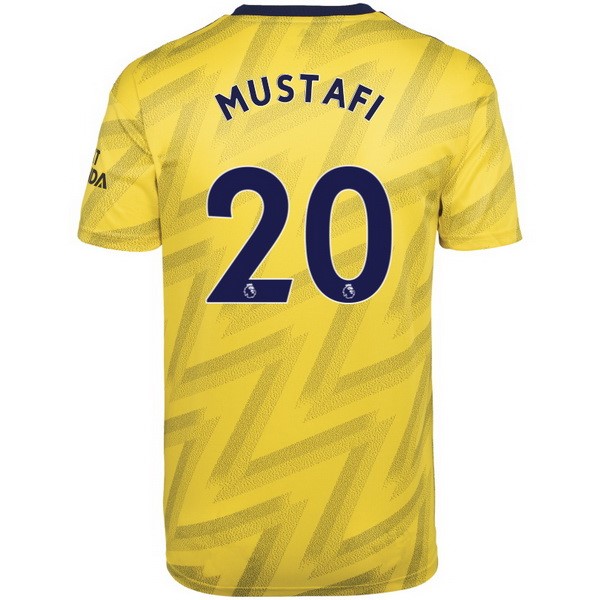 Camiseta Arsenal NO.20 Mustafi Replica Segunda Ropa 2019/20 Amarillo